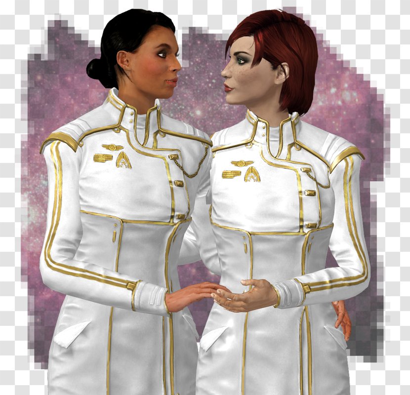 Wedding Dress Commander Shepard Mass Effect 3 - Cartoon - Dimensional Transparent PNG