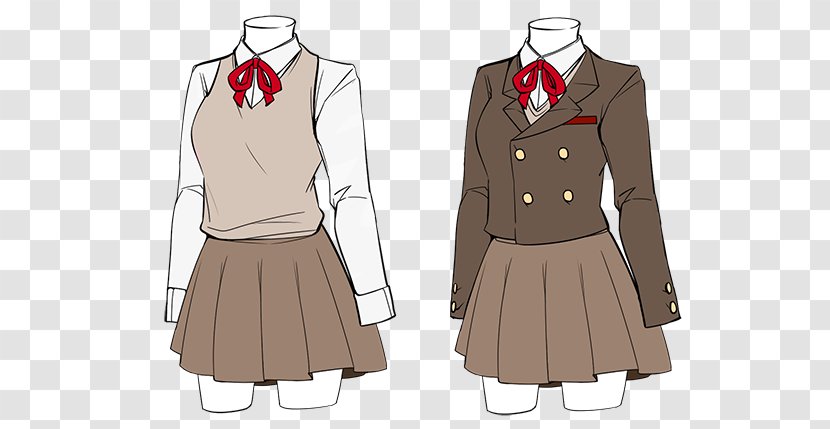 School Uniform Costume Design Outerwear - Watercolor - You Can Do It Transparent PNG