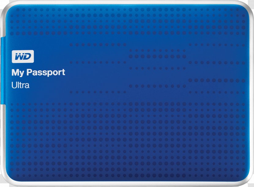 WD My Passport Ultra HDD Western Digital Terabyte Hard Drives - Blue - 4 Elements Transparent PNG