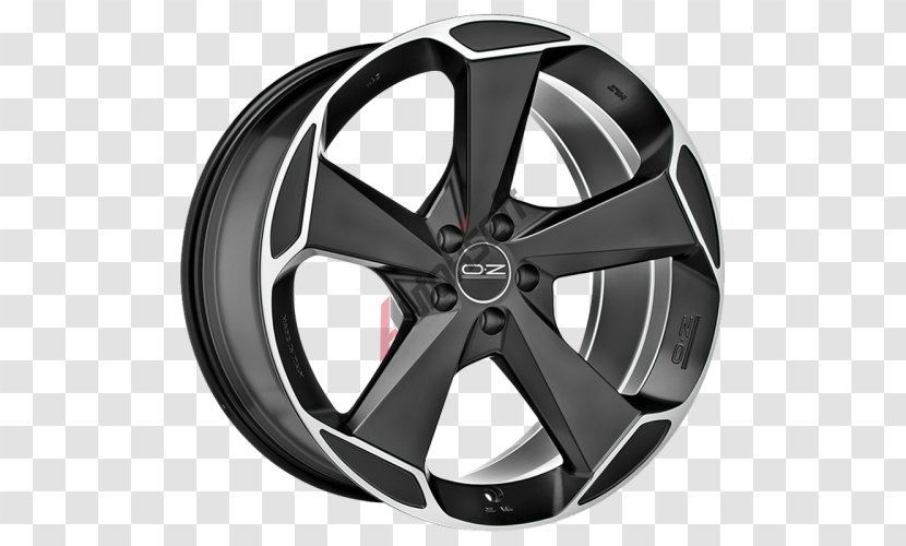 OZ Group Car Alloy Wheel Tire - Diamond Cutting Transparent PNG