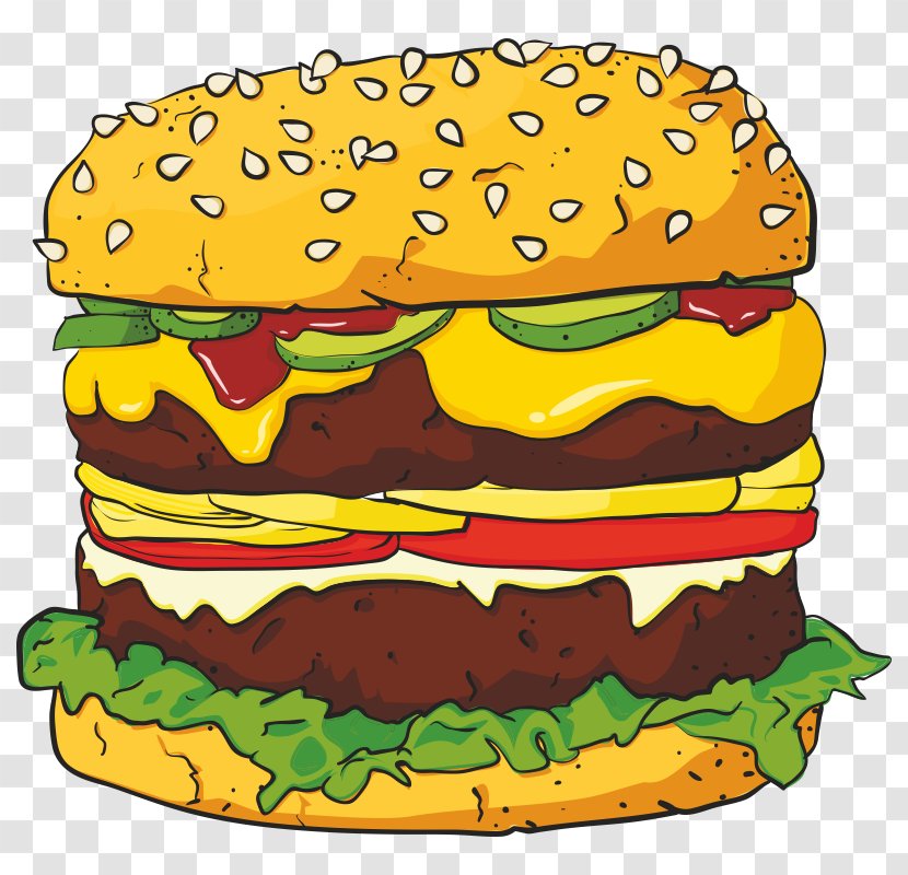 Hamburger Junk Food Cheeseburger Burger King French Fries - Whopper Transparent PNG