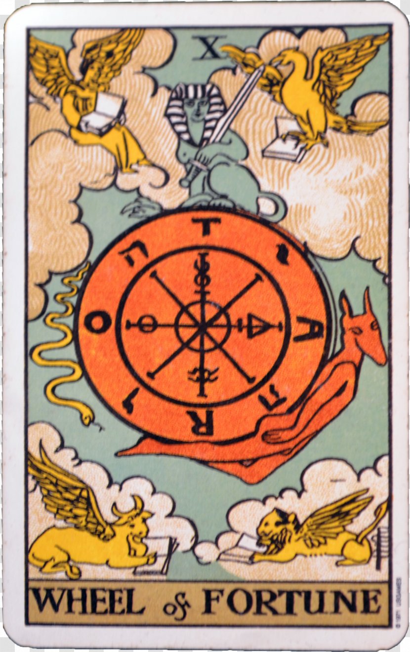 Wheel Of Fortune Rider-Waite Tarot Deck Major Arcana Rota Fortunae - Lovers - Taro Transparent PNG