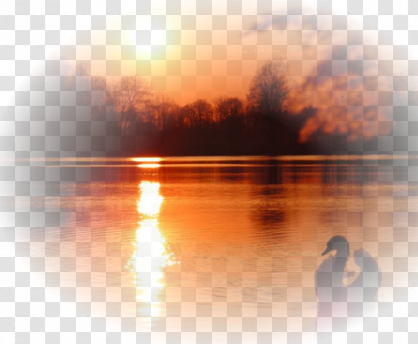 Sunset Landscape Desktop Wallpaper Nature - Water - Sun Transparent PNG