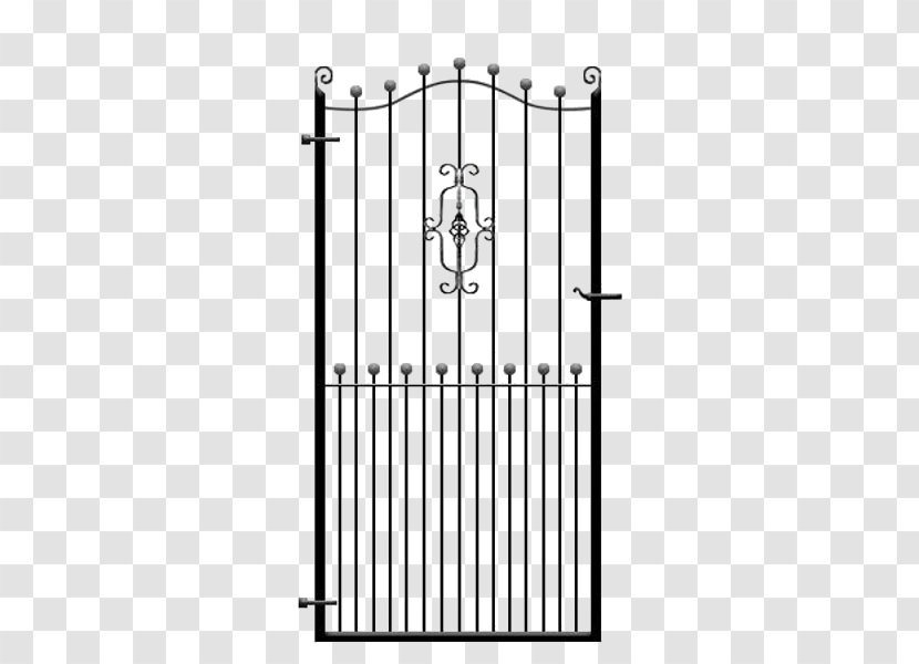 Wrought Iron Fence Gate Steel - House Transparent PNG