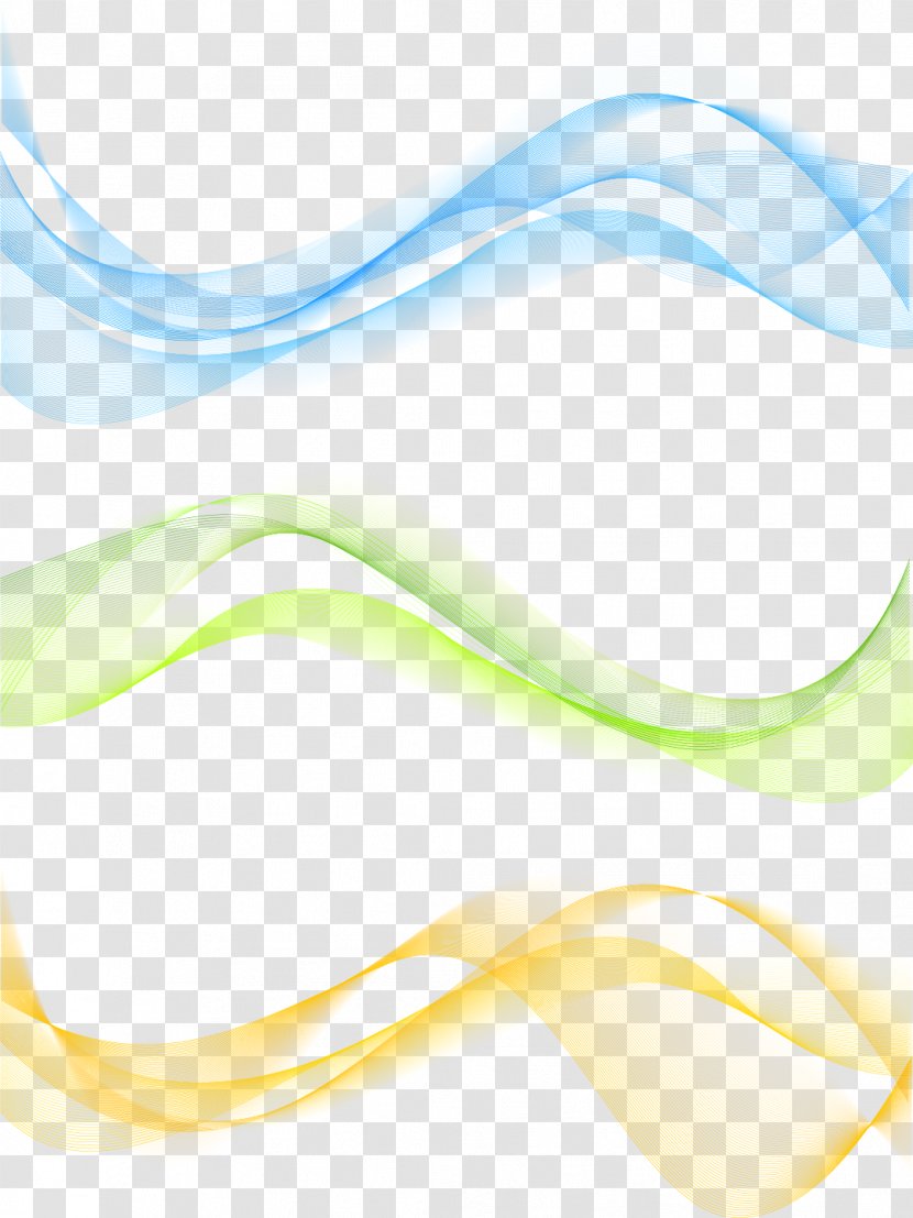 Line Curve - Yellow - Beautiful Curves Transparent PNG