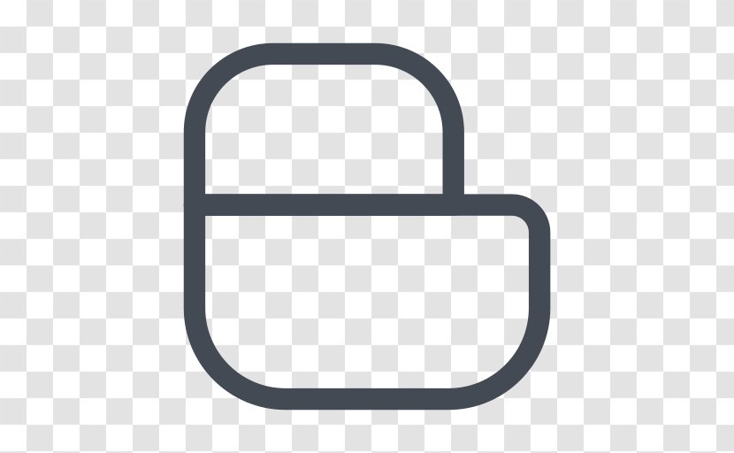 Product Design Symbol Line - Rectangle - Axialis Iconworkshop Transparent PNG