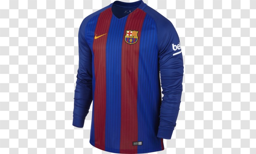 FC Barcelona T-shirt Sleeve Jersey - Blue - Fc Transparent PNG