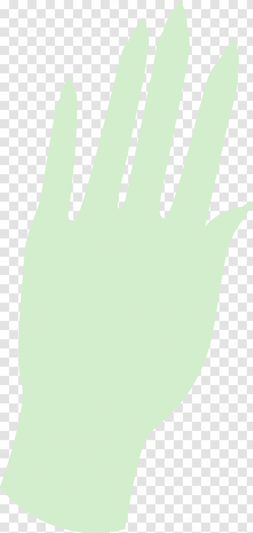Hand Model Safety Glove Green Line Meter Transparent PNG
