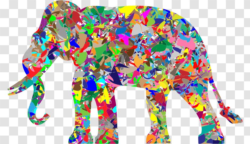 Clip Art African Elephant Elephants Modern - Decorative Pattern Texture Transparent PNG