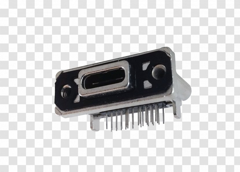 Electronic Component Electrical Connector USB-C Rugged Computer - Electronics Accessory - Harsh Environment Transparent PNG