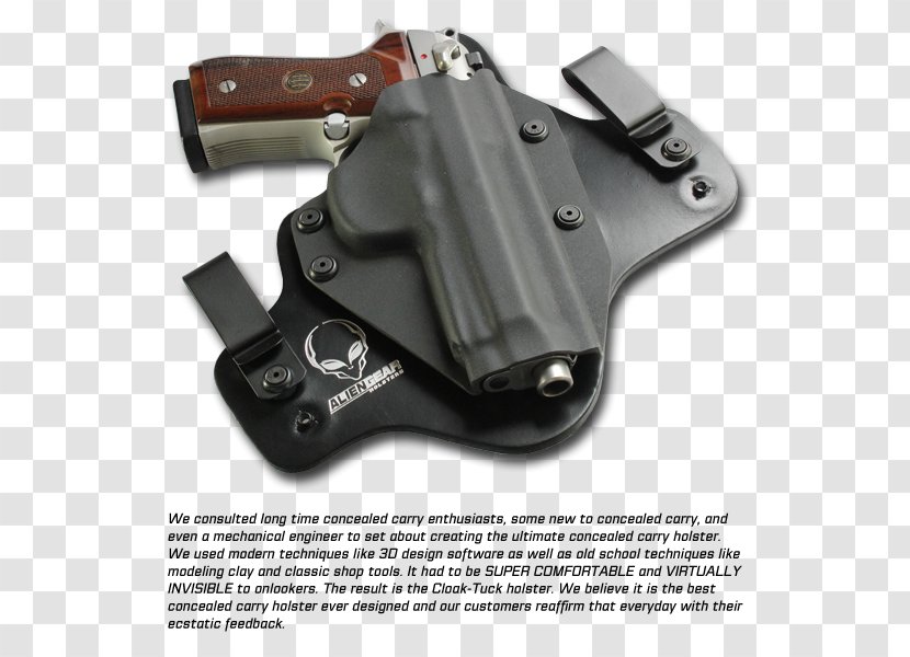 Alien Gear Holsters Firearm Gun Concealed Carry Handgun - Auto Part Transparent PNG