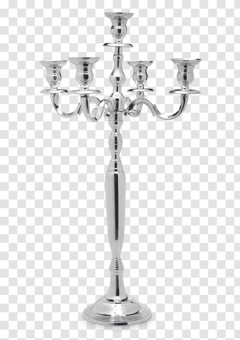 Silver Candlestick Candelabra Lantern Metal - Living Room Transparent PNG