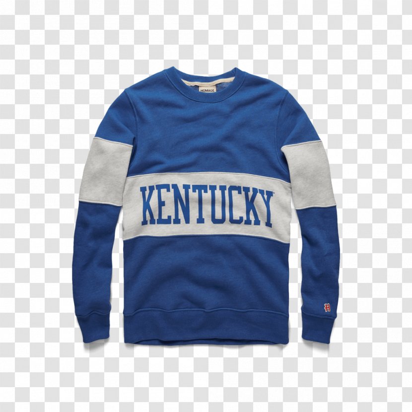 Long-sleeved T-shirt Kentucky Sweater - Electric Blue Transparent PNG