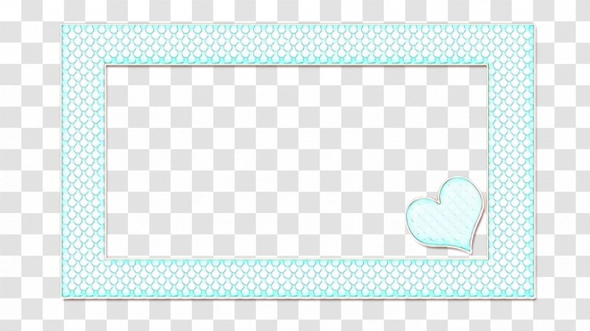 Picture Frame - Turquoise - Rectangle Heart Transparent PNG