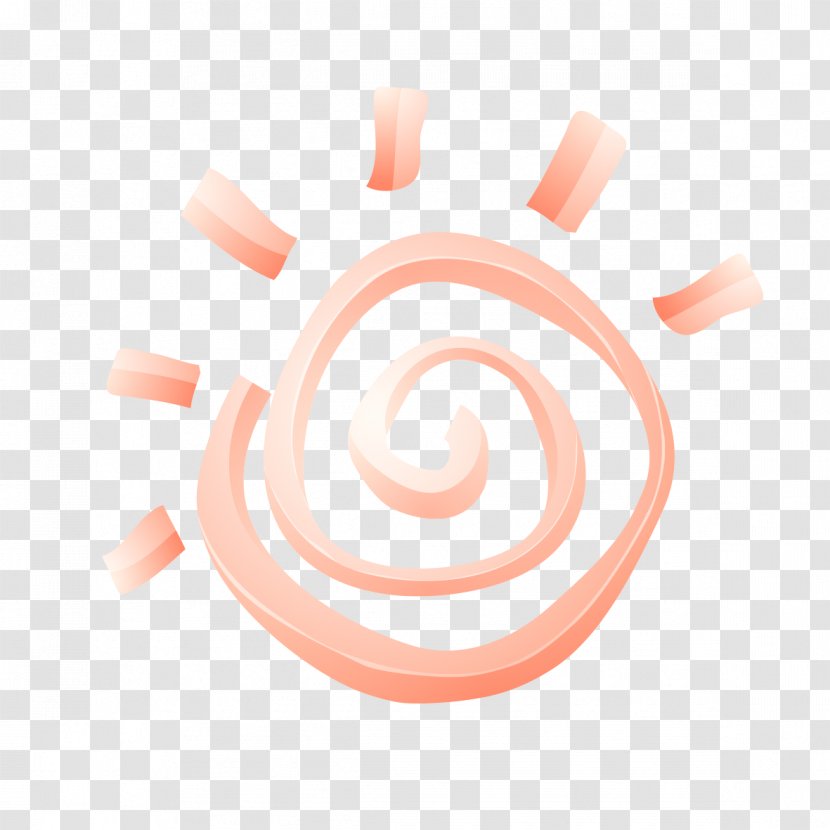 Clip Art - Orange - Sunshine Pattern Transparent PNG