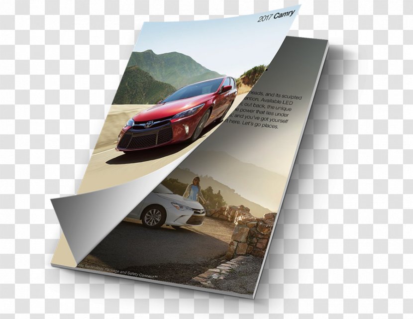 2017 Toyota Camry Car Paper Advertising - One-page Brochure Transparent PNG