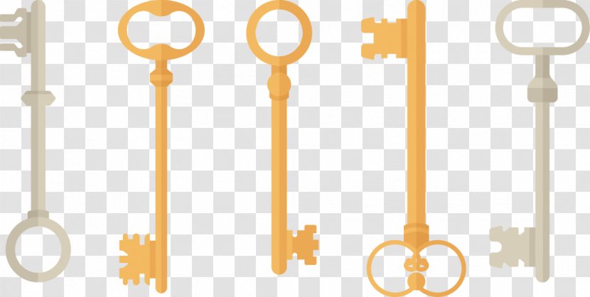 Icon - Key - Vector Hand-painted Transparent PNG