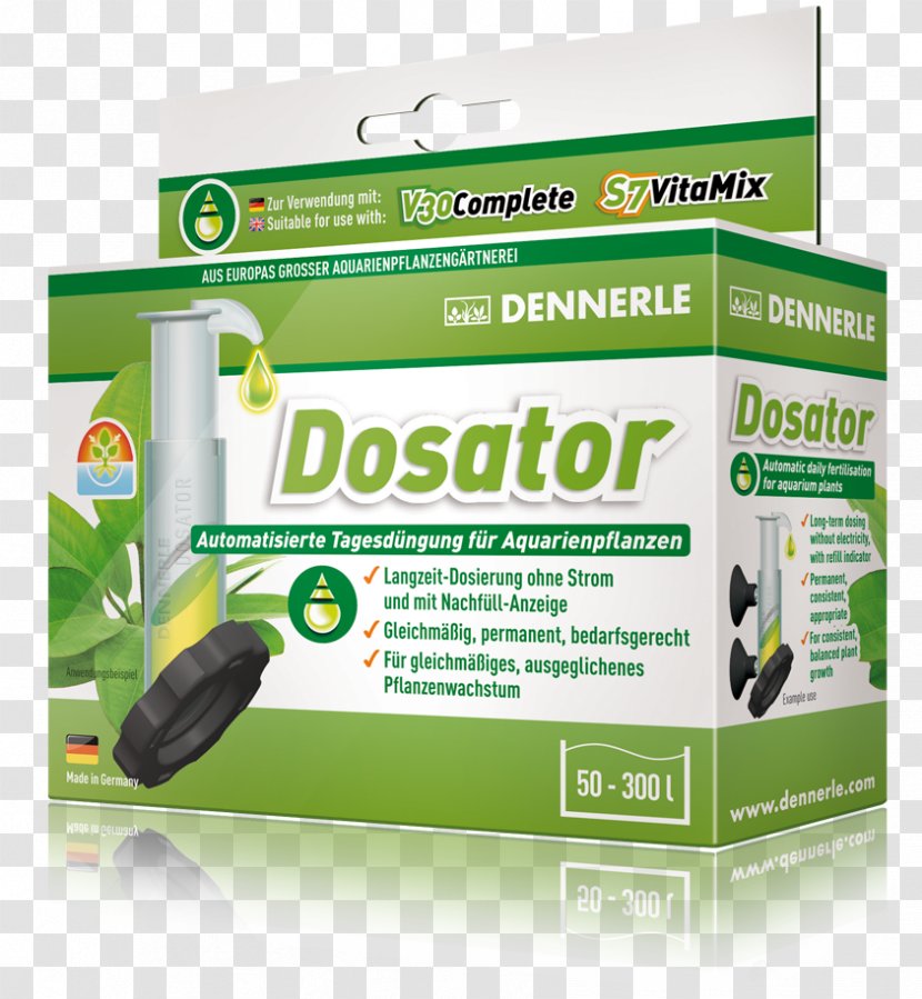 Dennerle Dosator Fertilisers Aquarium Perfect Plant V30 Complete Aquatic Plants - Pet - Auto Repair Transparent PNG