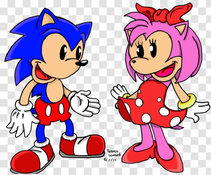 Amy Rose Sonic & Knuckles Mario At The Olympic Games Chaos Doctor Eggman - Cartoon - Mickey Mouse Transparent PNG