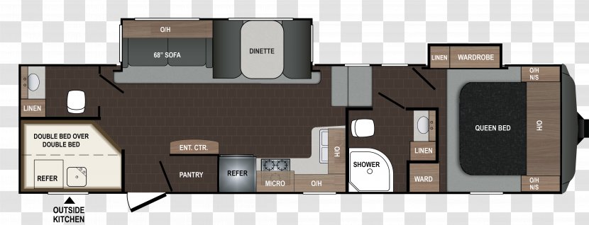 Keystone Floor Plan Fifth Wheel Coupling Campervans Caravan - House Transparent PNG