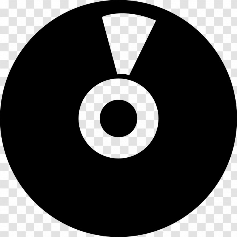 Compact Disc - Black And White - Symbol Transparent PNG