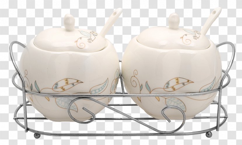 Porcelain Coffee Cup Kettle Ceramic Teapot - Tableware Transparent PNG