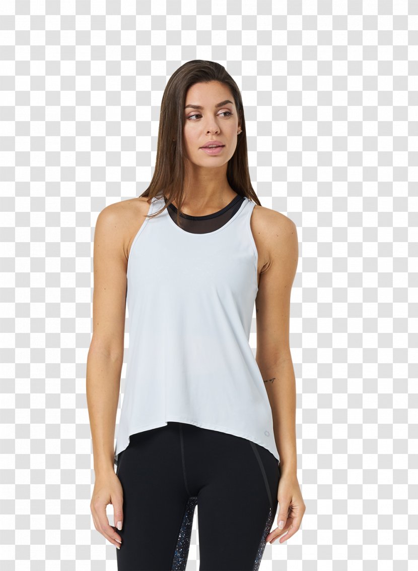 T-shirt Camisole Sleeve Top Sweater - Neckline - Arctic Ice Transparent PNG