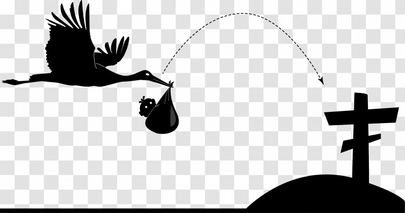 Grave Clip Art - Infant - Stork Transparent PNG