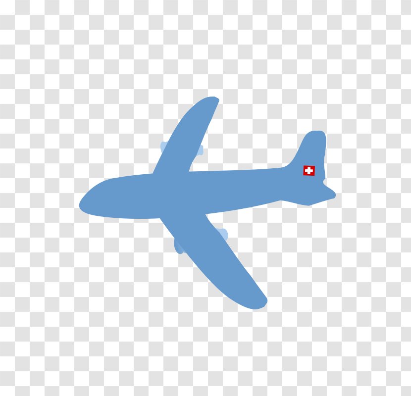 Airplane Flight Aircraft Clip Art - Propeller - Blue Transparent PNG
