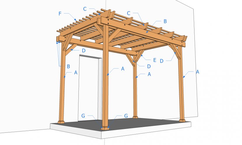 Pergola Wood Carport Gazebo Architectural Engineering - Shed Transparent PNG