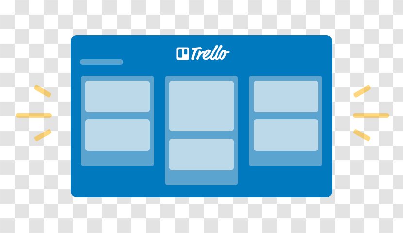 Trello Project Management Organization - Blue Transparent PNG
