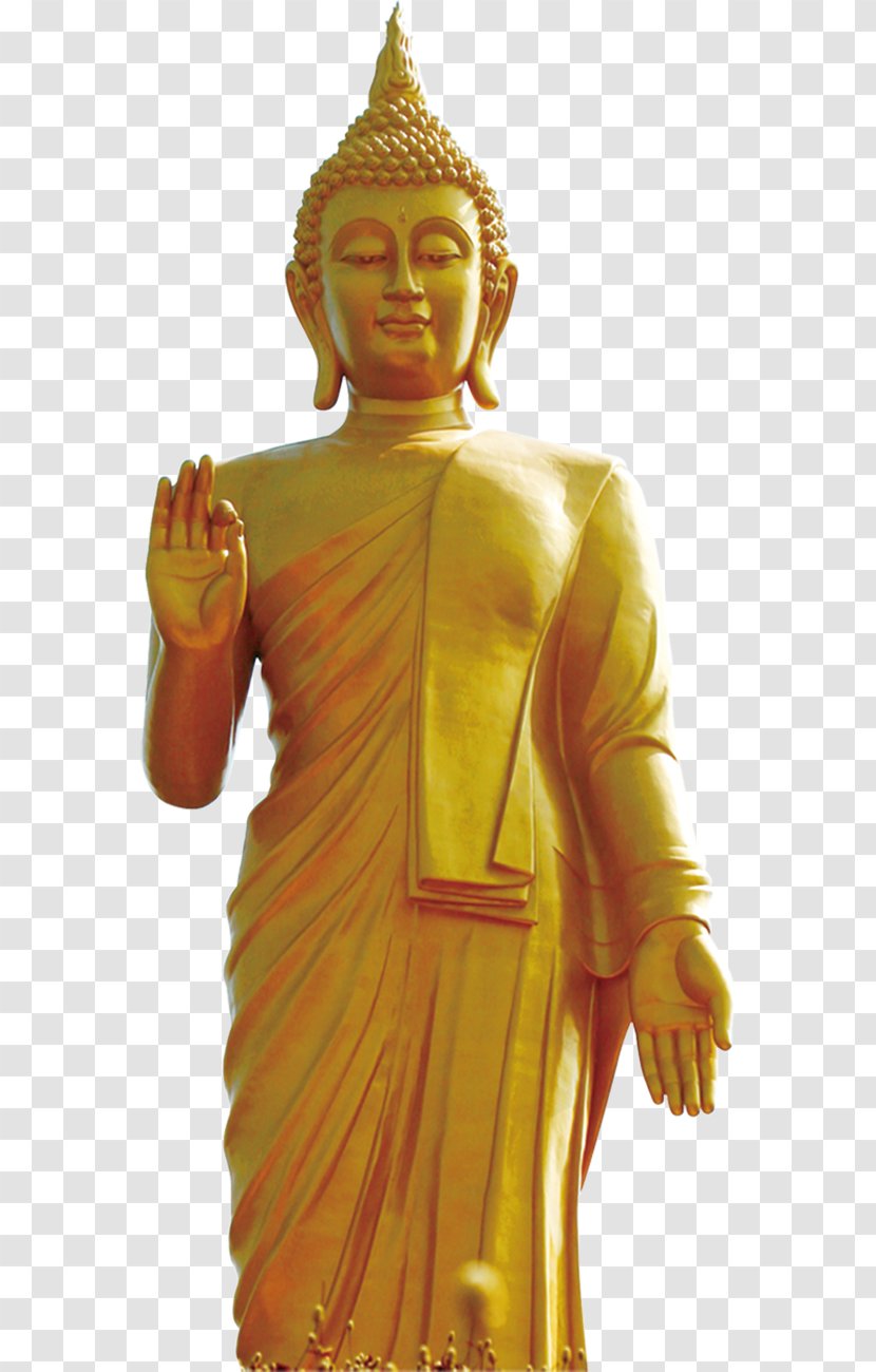 Golden Buddha Grand At Ling Shan Gautama Standing Daibutsu Transparent PNG