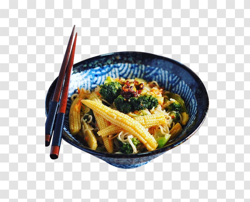 Chow Mein Yakisoba Lo Chinese Noodles Namul - Cauliflower Corn Transparent PNG