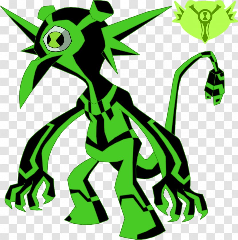 Ben Tennyson 10,000 Four Arms Gwen - Green - Mythical Creature Transparent PNG
