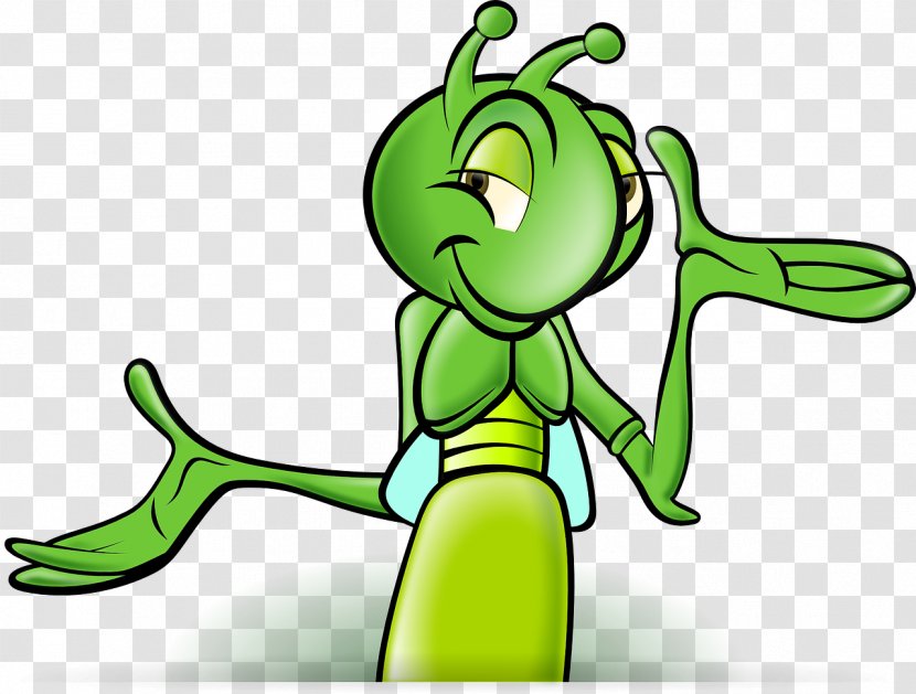 Cricket Cartoon Clip Art - Green Bugs Transparent PNG