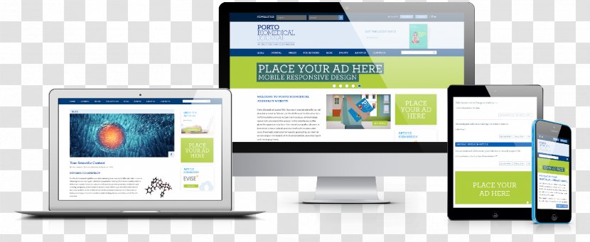 Responsive Web Design Development User Experience - Software - Biomedical Advertising Transparent PNG