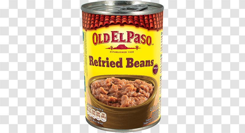 Vegetarian Cuisine Refried Beans Common Bean Food Old El Paso - Recipe - Swiss Transparent PNG