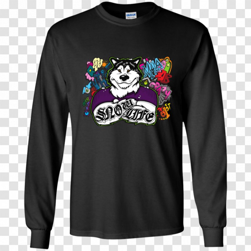 T-shirt Hoodie Clothing Sleeve Sweater - Long Sleeved T Shirt - Graffiti Dad Transparent PNG