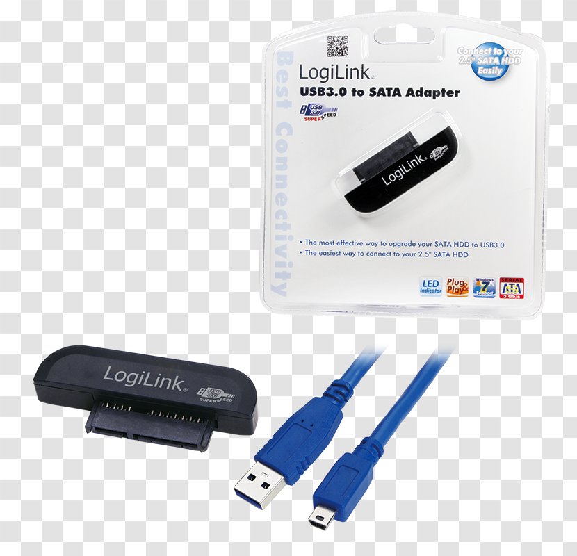Serial ATA Hard Drives USB 3.0 Adapter Parallel - Electronic Device - Usb 30 Transparent PNG