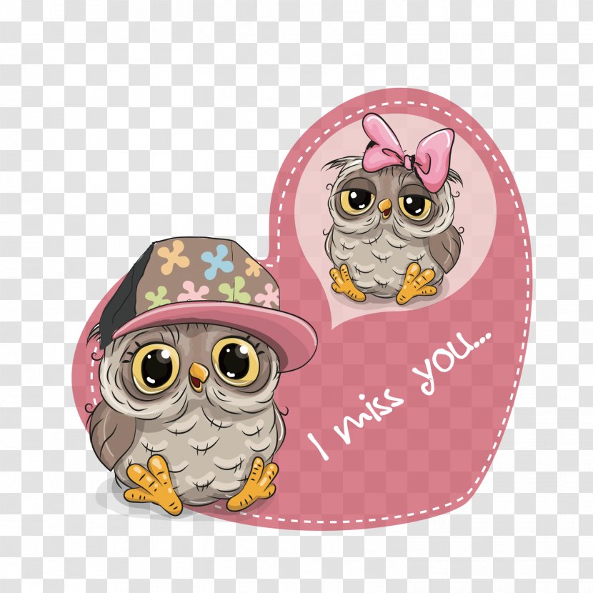 Owl Royalty-free Cartoon Illustration - Stock Photography - Love Transparent PNG