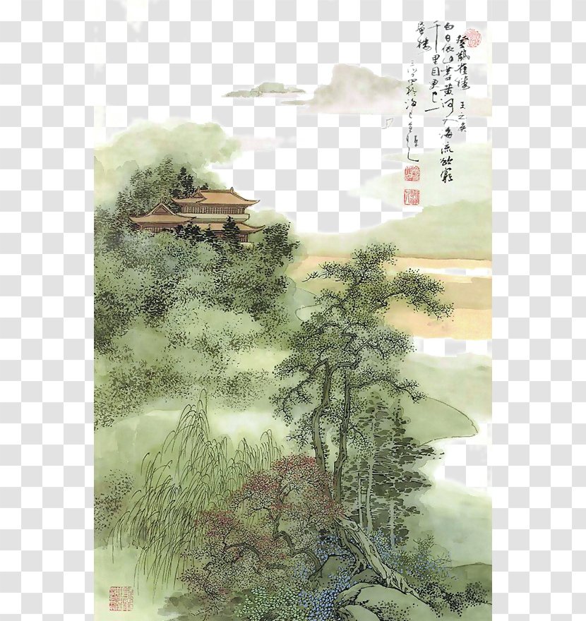 Stork Tower Yellow Crane River Tang Dynasty Besteigung Des Storchenturmes - Tree - Gordon Transparent PNG