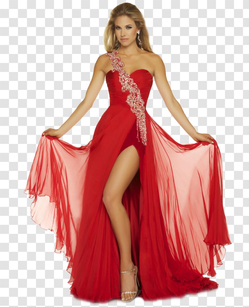Dress Gown Shoulder Prom Clothing - Formal Wear Transparent PNG