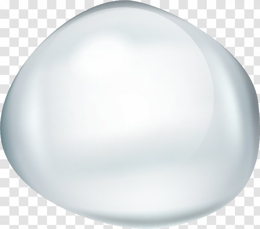 Hand Painted White Water Drop - Light Transparent PNG