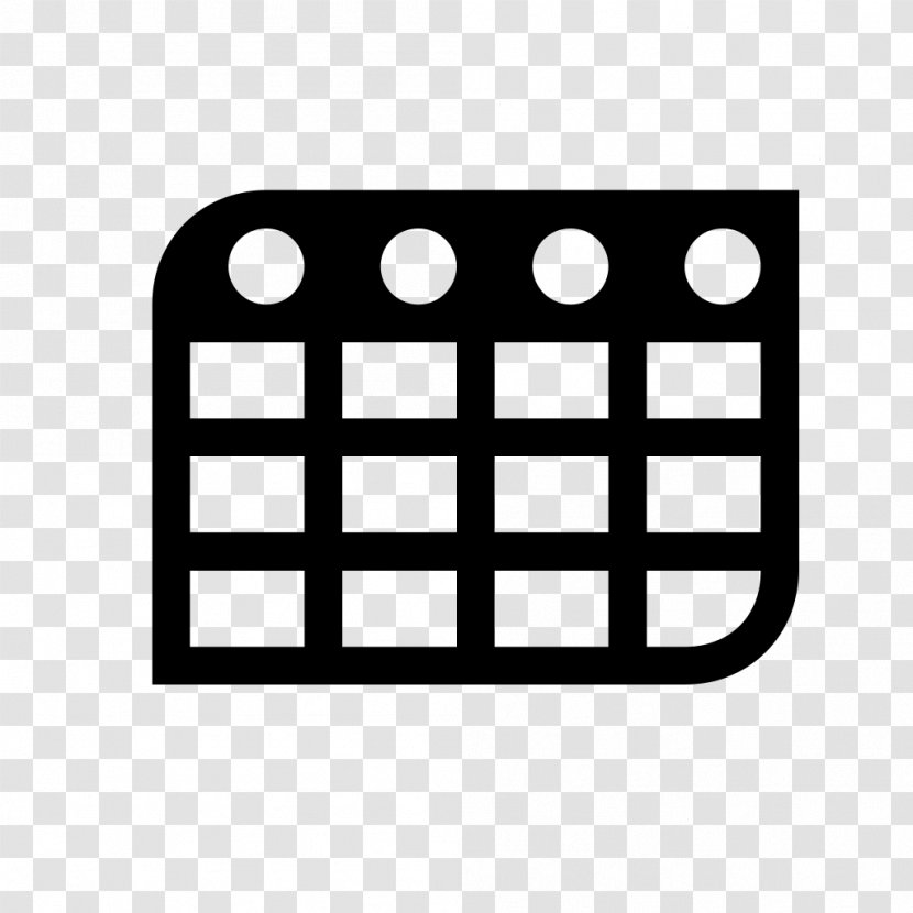 Font Awesome Table Database - Calendar Icon Transparent PNG