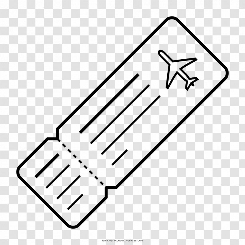 Airplane Drawing Airline Ticket - Frame Transparent PNG