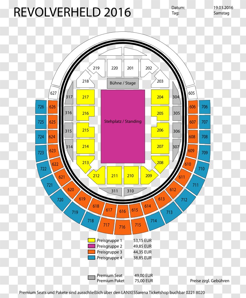 Lanxess Arena The O2 AccorHotels Concert - Ticket Transparent PNG