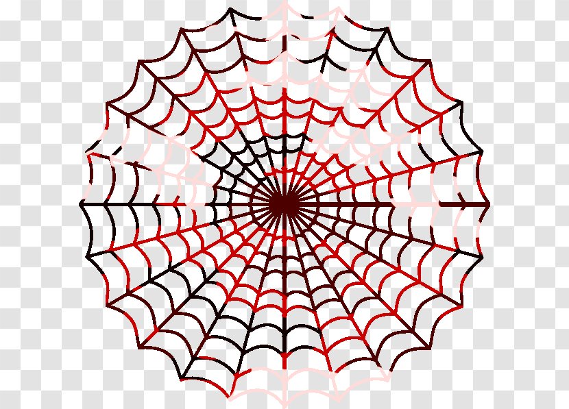 Spider Web Coloring Book Child - Tree - Red Website Transparent PNG
