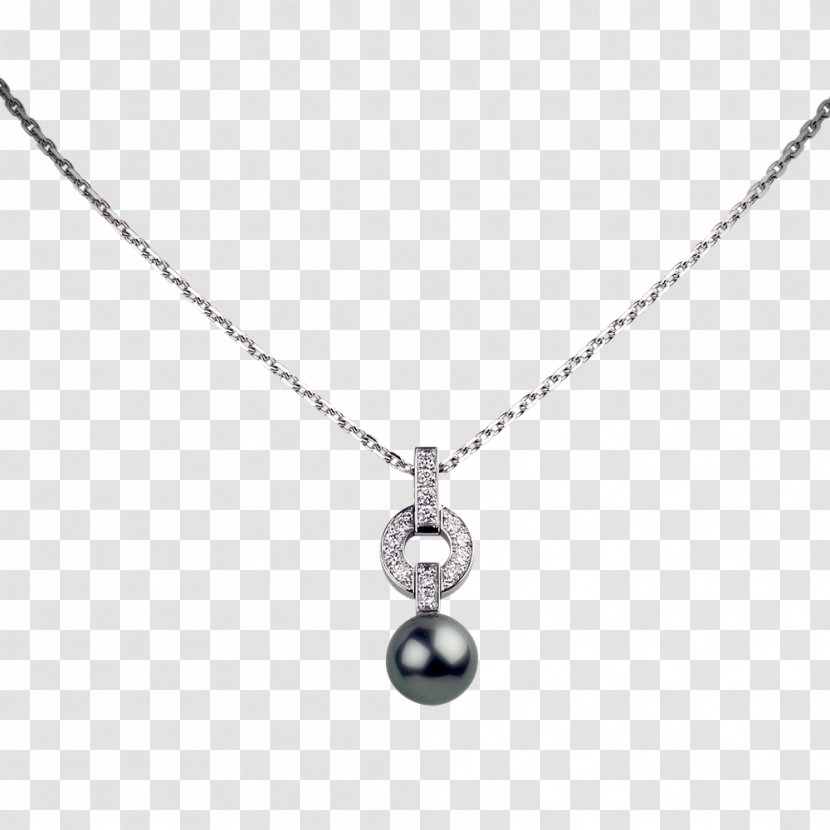 Necklace Pearl Jewellery Diamond Carat - Cartier - Pendant Image Transparent PNG