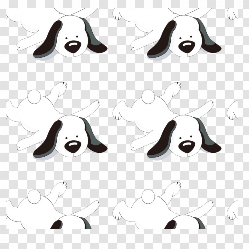 Dog Cartoon Clip Art - Monochrome Photography - Hand-painted Transparent PNG