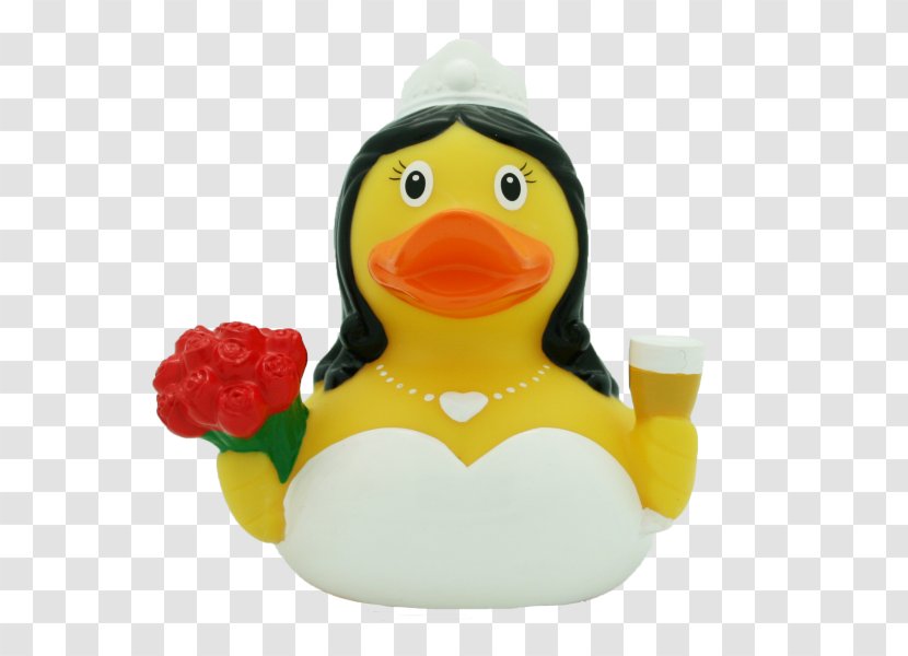 Lilalu Prickly Cactus Rubber Duck Bathtime Toy Bride - Water Bird Transparent PNG